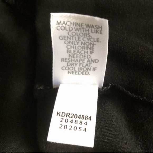 J Jill Wearever Perfect Black Floral Ballet Sleeve Dress Size 2X - Picture 15 of 16